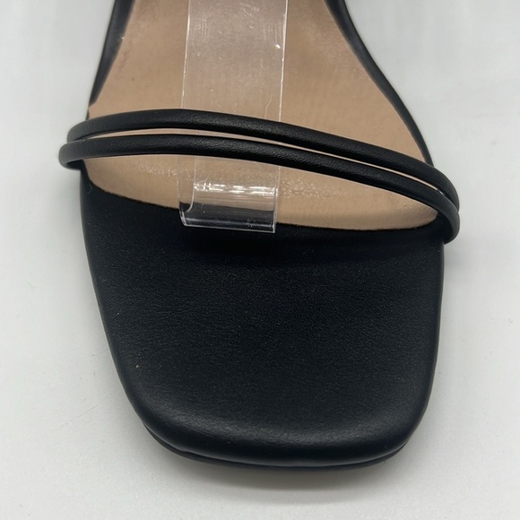 THERAPY - Black Strapy Open Toe Ankle Adjustable Strap Lightweight Heels Size 8 - Picture 4 of 13